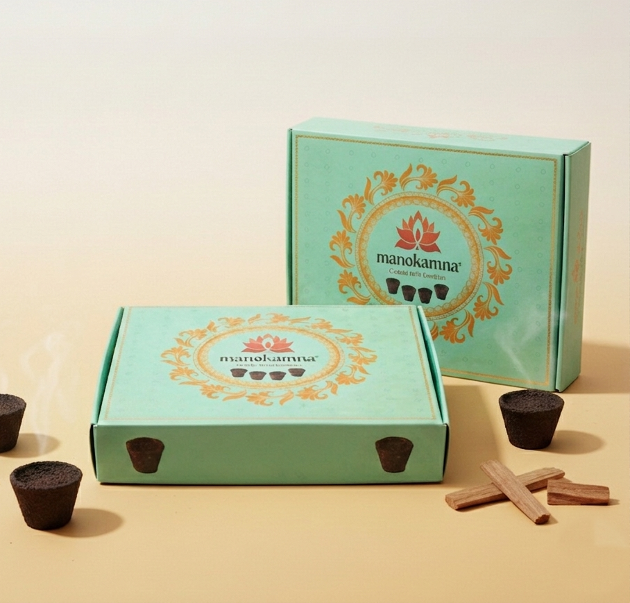 Sambarani Sandalwood Havan Cups - View 2